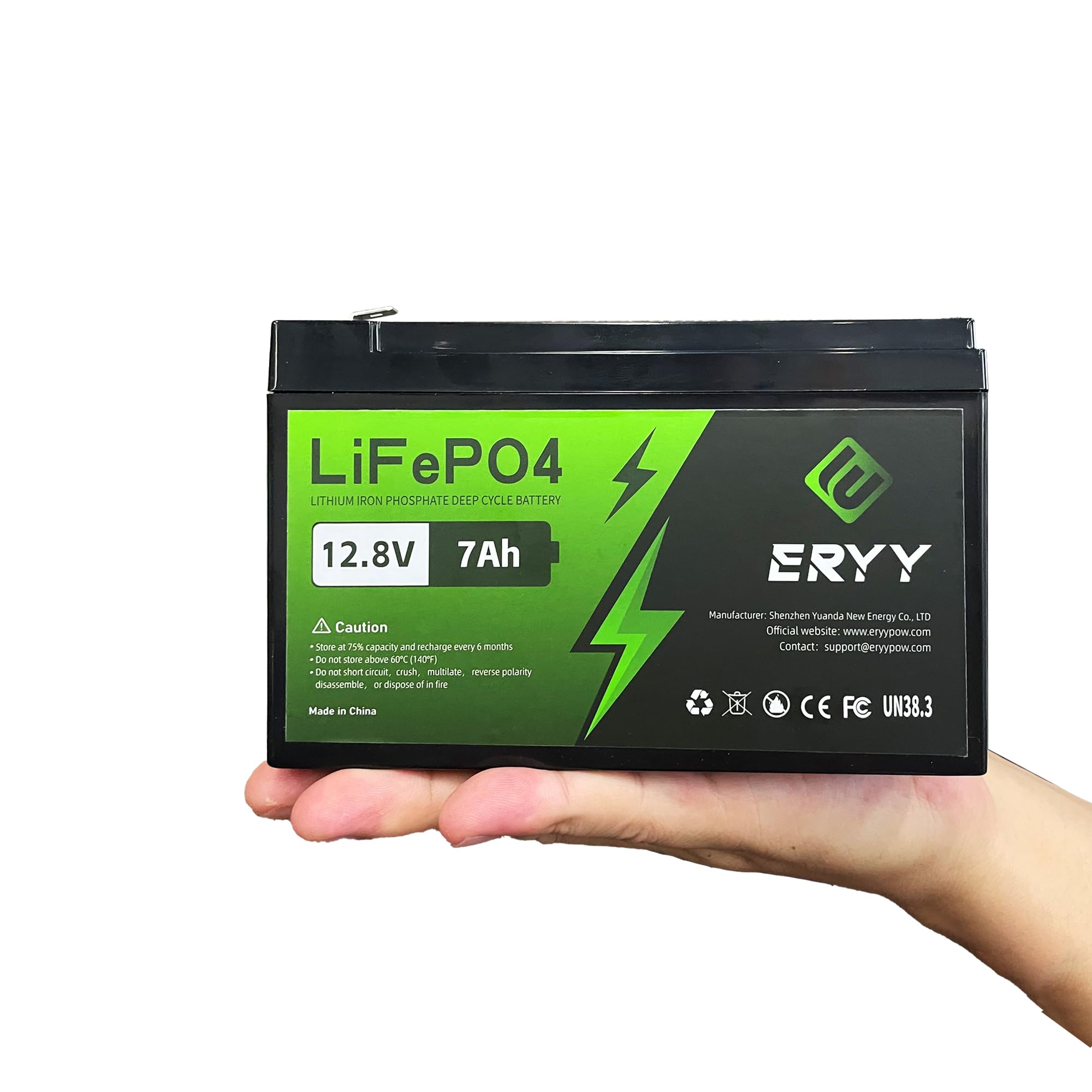 ERYY 12V  7AH LiFePO4 Battery