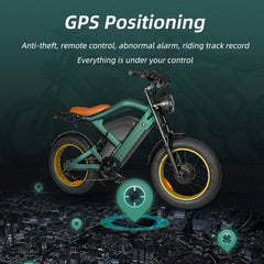 App Control 1200W/48V/20Ah Electric Bicycle