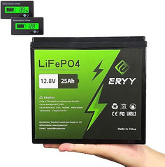 ERYY 12V 25AH LiFePO4 Battery